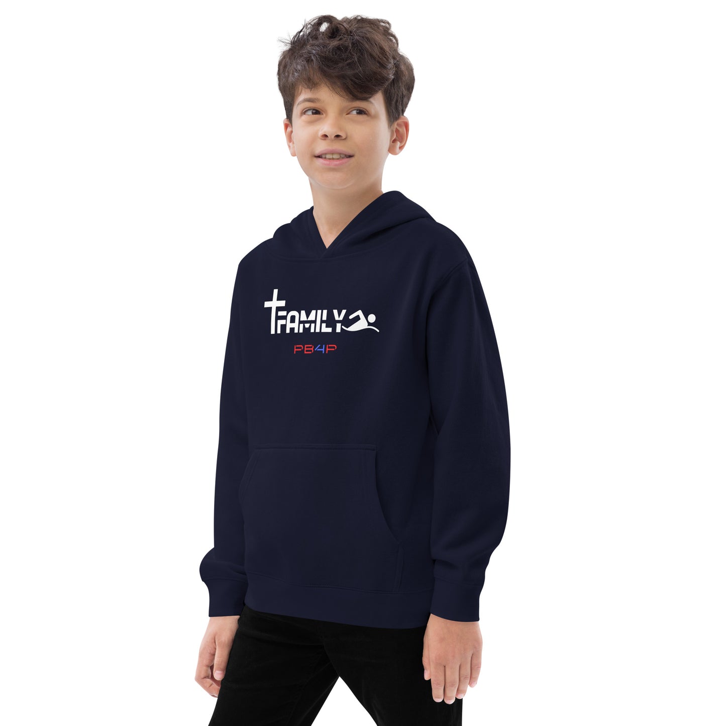 Faith Family Swimming Youth Hoodie